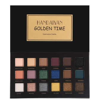 HANDAIYAN Brand 18-color Matte & Shimmer Eye Shadow Palette Women Big Eyes Makeup Glitter Eyeshadow Powder Kit Brighten Luminous
HANDAIYAN Brand 18-color Matte & Shimmer Eye Shadow Palette Women Big Eyes Makeup Glitter Eyeshadow Powder Kit Brighten Luminous