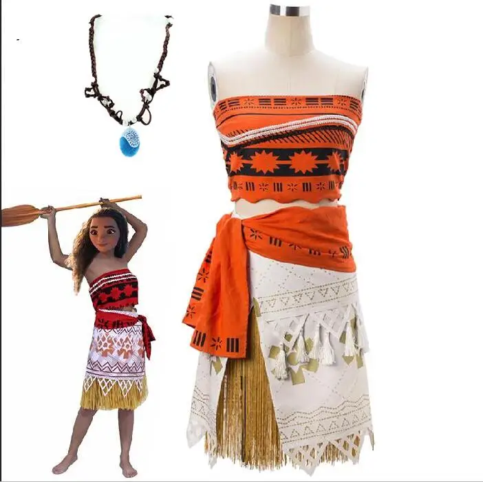 Kid's Adult Princess Moana Costume Children Fancy Dress Cosplay Party Girl Costume with necklace free
Kid's Adult Princess Moana Costume Children Fancy Dress Cosplay Party Girl Costume with necklace free