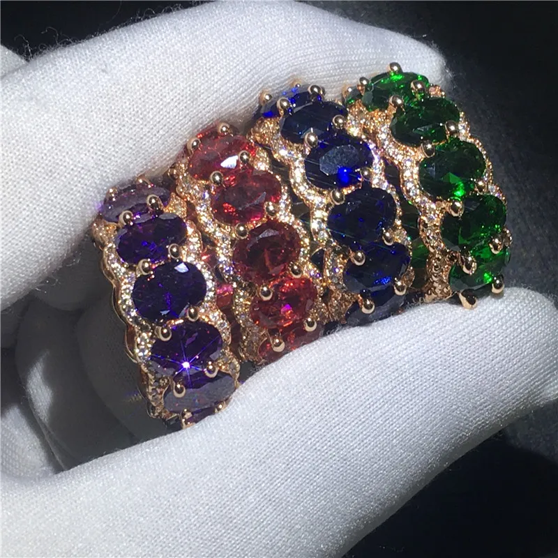 Vecalon 4 colors Statement ring Rose Gold Filled 925 silver Ring AAAAA Cz Party Wedding band rings for women Finger Jewelry
Vecalon 4 colors Statement ring Rose Gold Filled 925 silver Ring AAAAA Cz Party Wedding band rings for women Finger Jewelry