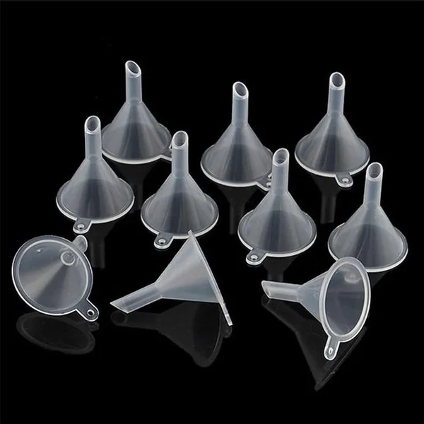 MUB - 5Pcs Plastic Mini Funnels for Perfume Essential Oil Liquid Bottle Small Lab Funnel Transparent Tool for perfume bottle
MUB - 5Pcs Plastic Mini Funnels for Perfume Essential Oil Liquid Bottle Small Lab Funnel Transparent Tool for perfume bottle