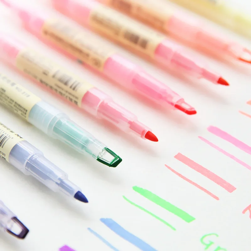 Dual Head Writing 2 in 1 Highlighter Pen Japanese Stationery Cute Office School Supplies
Dual Head Writing 2 in 1 Highlighter Pen Japanese Stationery Cute Office School Supplies