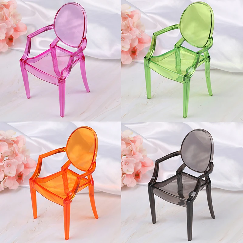 Rojo De Casa De Muñecas Muebles de escala 1:16 de metal bistro silla