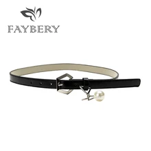 2018 Thin Leather Black Belts for Women PU Leather Waist Belt High Quality White Pearl Decoration Female Strap Silvery Buckle
2018 Thin Leather Black Belts for Women PU Leather Waist Belt High Quality White Pearl Decoration Female Strap Silvery Buckle