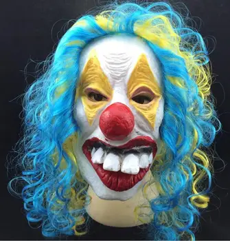 Scary Clown Mask Adult Halloween Evil Killer Fancy Dress Horror Latex Colorful Hair Full Face Masks Party Costume COS Props
Scary Clown Mask Adult Halloween Evil Killer Fancy Dress Horror Latex Colorful Hair Full Face Masks Party Costume COS Props