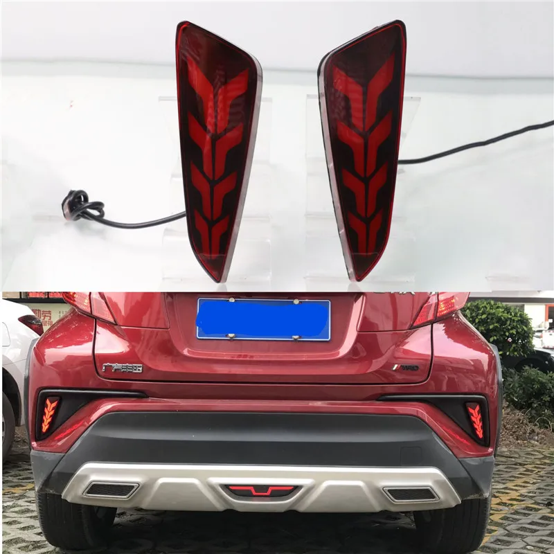 2 шт. светодиодный задний противотуманный фонарь для Toyota C-HR CHR 2016 2017 2018 бампер светильник стоп светильник отражатель Предупреждение светильник
2 шт. светодиодный задний противотуманный фонарь для Toyota C-HR CHR 2016 2017 2018 бампер светильник стоп светильник отражатель Предупреждение светильник