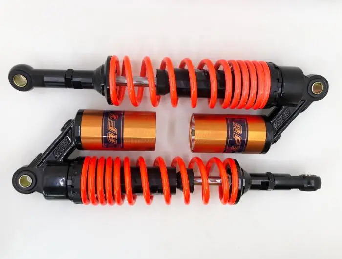 Universal 1 Pair 360mm New Motorcycle Rear Air Shock Absorber Suspension 7mm spring for honda yamaha suzuki RED
Universal 1 Pair 360mm New Motorcycle Rear Air Shock Absorber Suspension 7mm spring for honda yamaha suzuki RED