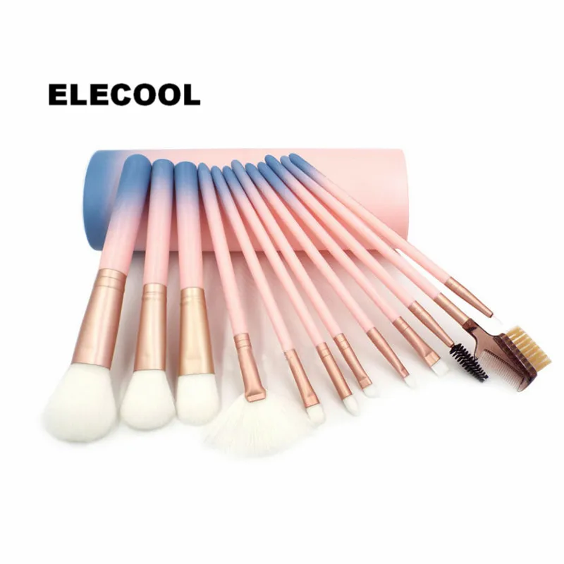 ELECOOL 12Pcs Gradient Pink Make Up Brushes Set Powder Foundation Eyeshadow Lip Blush Brushes with Holder Cosmetic Makeup Tool
ELECOOL 12Pcs Gradient Pink Make Up Brushes Set Powder Foundation Eyeshadow Lip Blush Brushes with Holder Cosmetic Makeup Tool