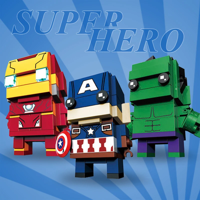 Iron Man Captain America Greenman Action Figures Toys Building Blocks Brick Mini Movie Super Hero Birthday Gift For Boys Friends
Iron Man Captain America Greenman Action Figures Toys Building Blocks Brick Mini Movie Super Hero Birthday Gift For Boys Friends