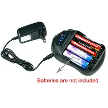 2016 Hot Selling TR-009 Intelligent Battery Charger+ Power Bank with Four Slots USB Port for 14500,14650,16340,17670,18500,18650