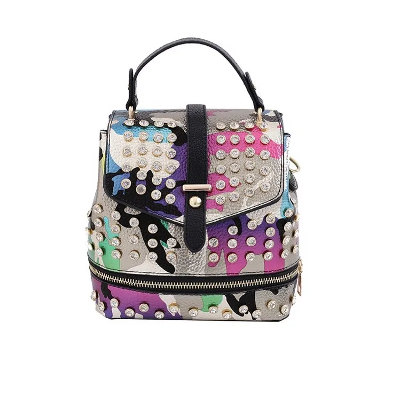 Multi-function package Camouflage Imitation diamond Shoulder Bag Mini Cute Fashion Handbag for Women personality Leisure Bag
Multi-function package Camouflage Imitation diamond Shoulder Bag Mini Cute Fashion Handbag for Women personality Leisure Bag