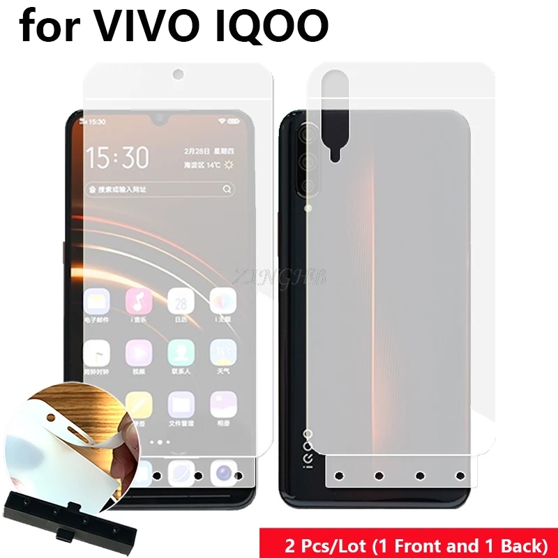 2 Pcs/Lot Front & Back Fingerprint Sensor Auto Fixed Scratch Proof Hydrogel Screen Protector for VIVO IQOO 6.41
2 Pcs/Lot Front & Back Fingerprint Sensor Auto Fixed Scratch Proof Hydrogel Screen Protector for VIVO IQOO 6.41