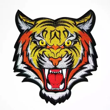 Creaming Tiger Patches for Clothing Iron on Patch 20.5x18cm Parches Para La Ropa Embroidered Applique Patches 1pc 2018 new 
Creaming Tiger Patches for Clothing Iron on Patch 20.5x18cm Parches Para La Ropa Embroidered Applique Patches 1pc 2018 new