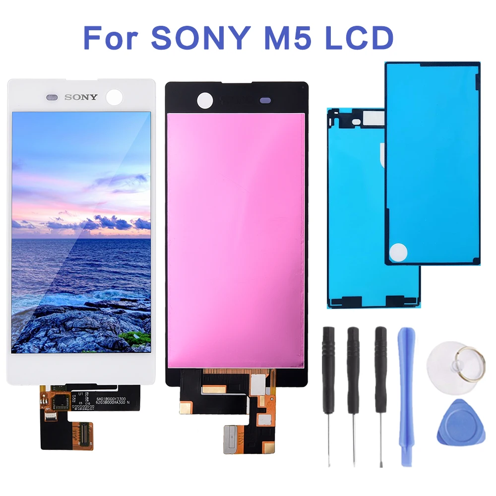 For Sony Xperia M5 LCD Display+Touch Screen+Frame Digitizer Assembly E5603 E5606 E5653 E5633 For SONY M5 LCD Replacement Parts
For Sony Xperia M5 LCD Display+Touch Screen+Frame Digitizer Assembly E5603 E5606 E5653 E5633 For SONY M5 LCD Replacement Parts