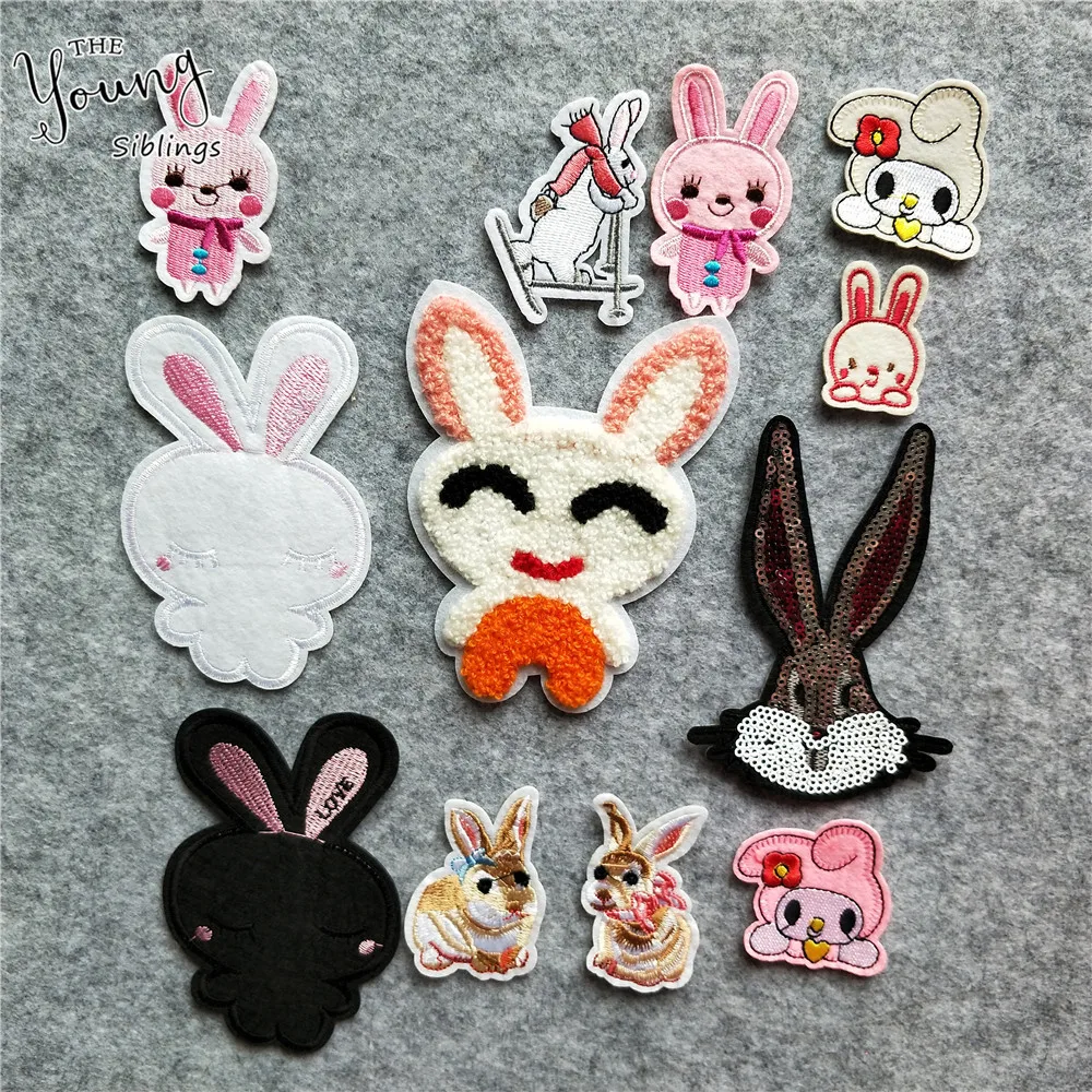 Exquisite Embroidered Rabbit Iron for Patches Cute Cartoon Animals Badges Thermo-Stickers DIY Jeans Bag Hat Clothing Accessory
Exquisite Embroidered Rabbit Iron for Patches Cute Cartoon Animals Badges Thermo-Stickers DIY Jeans Bag Hat Clothing Accessory