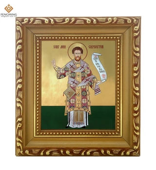 High quality Orthodox Church Supplies lcon of Saint John Chrysostom wood photo Frame Byzantine Art and religious crafts
High quality Orthodox Church Supplies lcon of Saint John Chrysostom wood photo Frame Byzantine Art and religious crafts