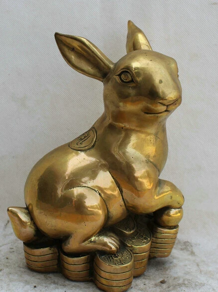 JP S0524 10" Chinese Brass Wealth Feng Shui Zodiac Year Rabbit Money sculpture Statue
JP S0524 10" Chinese Brass Wealth Feng Shui Zodiac Year Rabbit Money sculpture Statue