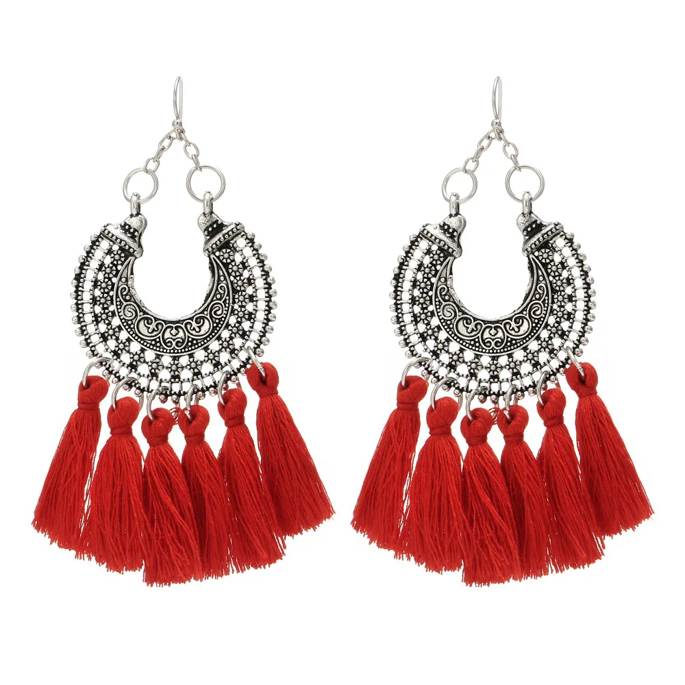 Bohemian Handmade Statement Tassel Earrings For Women Vintage Round Drop Ethic Earrings Wedding Bridal Fringed Jewelry
Bohemian Handmade Statement Tassel Earrings For Women Vintage Round Drop Ethic Earrings Wedding Bridal Fringed Jewelry