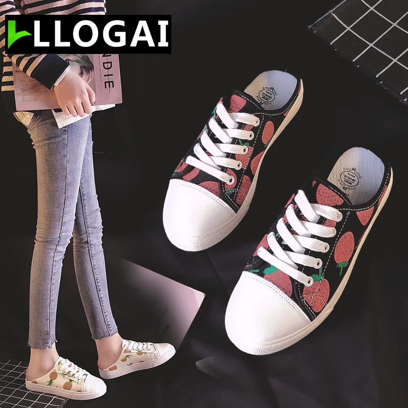 Round Canvas Slip-ons Shoes Fashion Slingback Flats Casual Women Shoes Outdoor White Sneakers Half Slippers Spring Shoes Woman
Round Canvas Slip-ons Shoes Fashion Slingback Flats Casual Women Shoes Outdoor White Sneakers Half Slippers Spring Shoes Woman