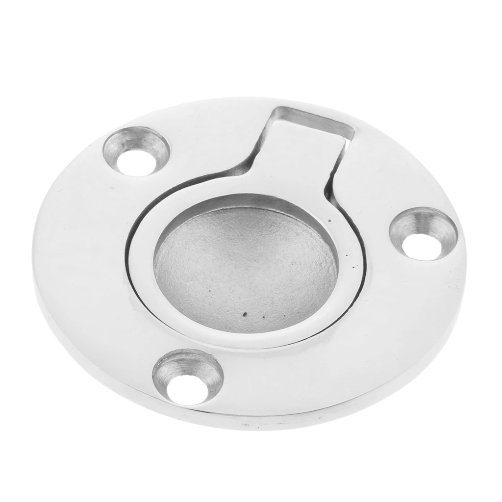 

316 Stainless Steel Boat Accessories Marine Ring Handle Cover Flush Hatch Locker Cabinet Pull Lift Easy to Install