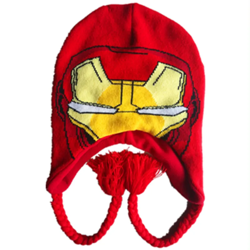 Cartoon anime Wool Cotton knitting Super Hero Iron Man Cap Cosplay face mask autumn winter Soft Plush Warm hat fit for Adult Kid
Cartoon anime Wool Cotton knitting Super Hero Iron Man Cap Cosplay face mask autumn winter Soft Plush Warm hat fit for Adult Kid