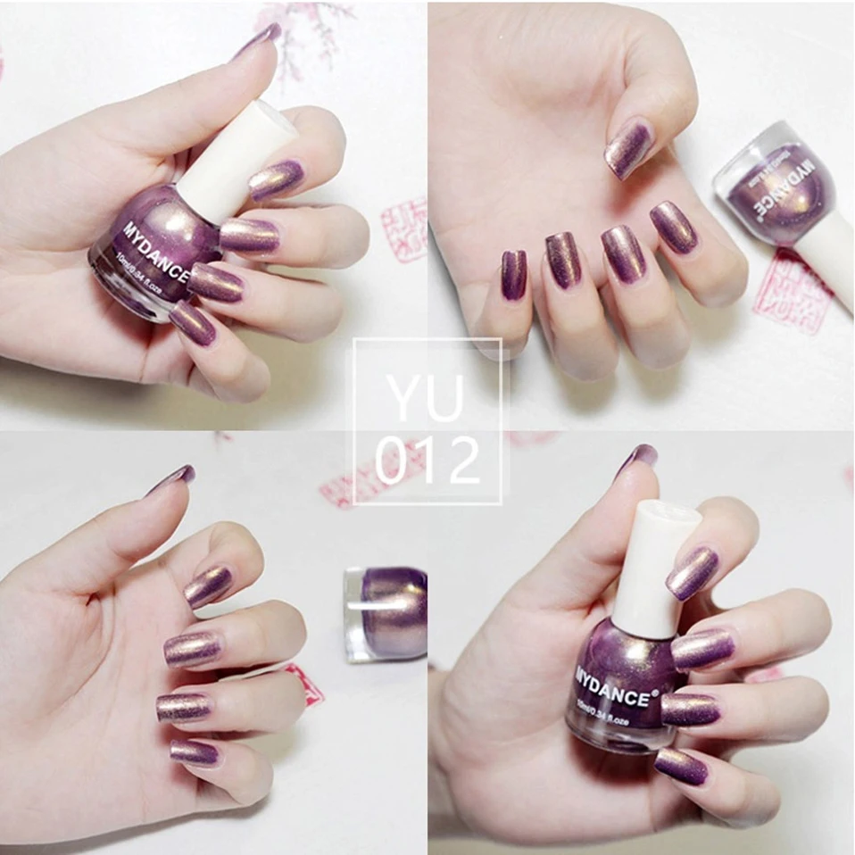 Night rain nail polish metal color nail polish girl cute quick drying waterproof durable nail high gloss nail polish#07-12 (6)