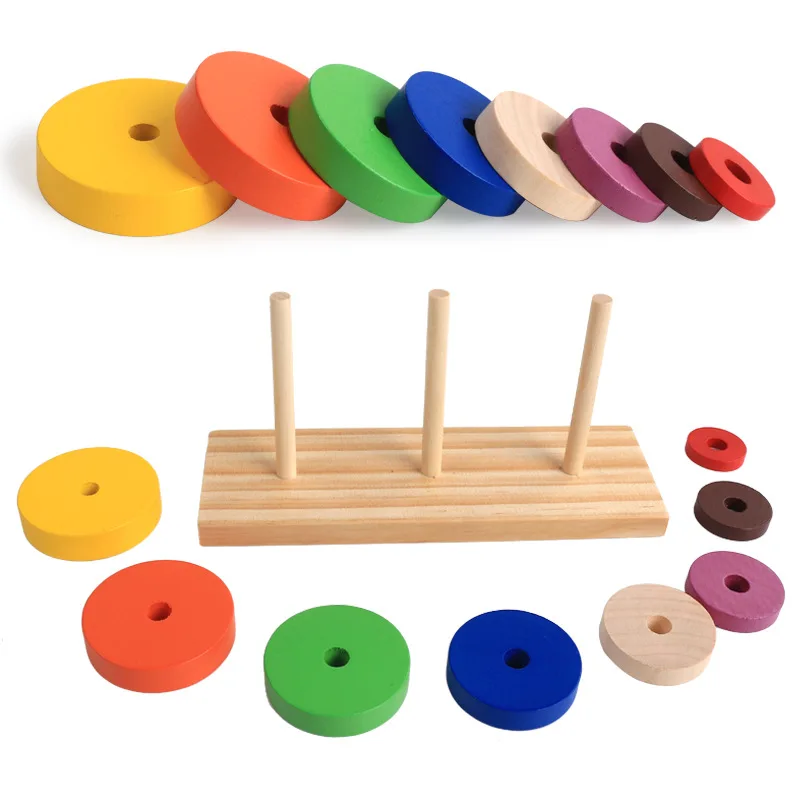 Wooden Solid Wood Stacking Blocks Geometric Jigsaw Toy Toddler Block Intelligence Development Learning Educational Toys
Wooden Solid Wood Stacking Blocks Geometric Jigsaw Toy Toddler Block Intelligence Development Learning Educational Toys