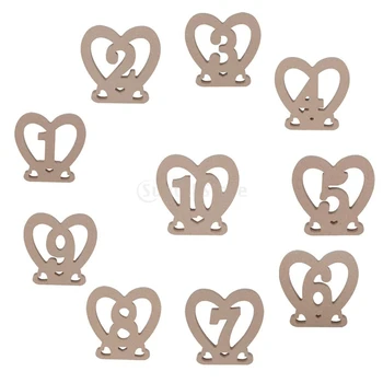 10 PCS Rustic Wood Table Numbers Stand Shabby Chic Large Size Heart Shaped Wooden Table Decor Country Style Wedding Decorations
10 PCS Rustic Wood Table Numbers Stand Shabby Chic Large Size Heart Shaped Wooden Table Decor Country Style Wedding Decorations