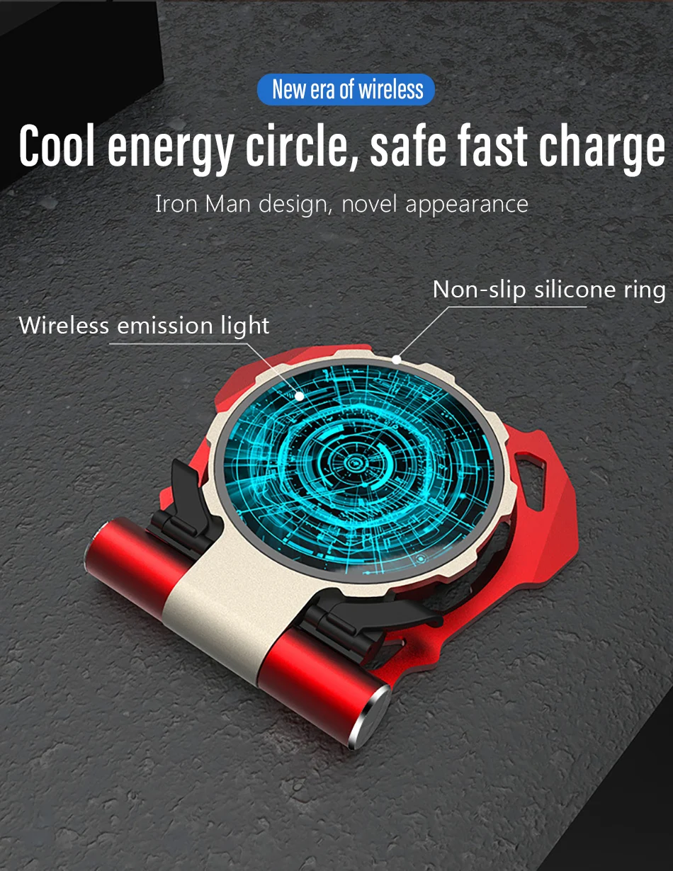 !ACCEZZ Wireless Charger Holder Bracket 7.5W For iPhone X 8 XS Max XR 10W Fast Charging For Samsung Galaxy S9 Plus Xiaomi Mix2S (9)