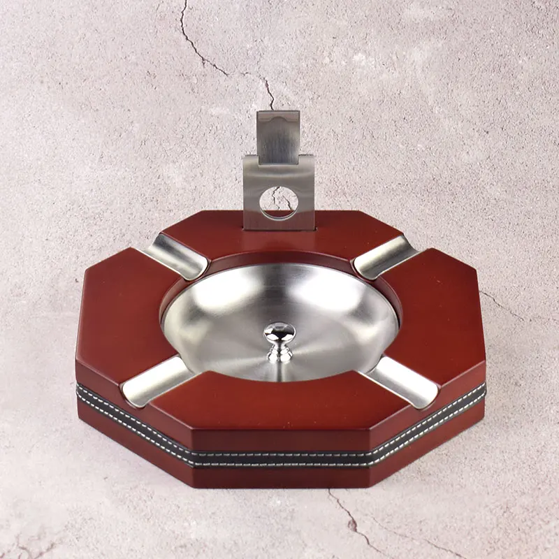 High Grade Red Octagon Removable Stainless Steel Cigar Tool Cigar Ashtray Can Holder 4 Cigar With Cigar Cutter
High Grade Red Octagon Removable Stainless Steel Cigar Tool Cigar Ashtray Can Holder 4 Cigar With Cigar Cutter