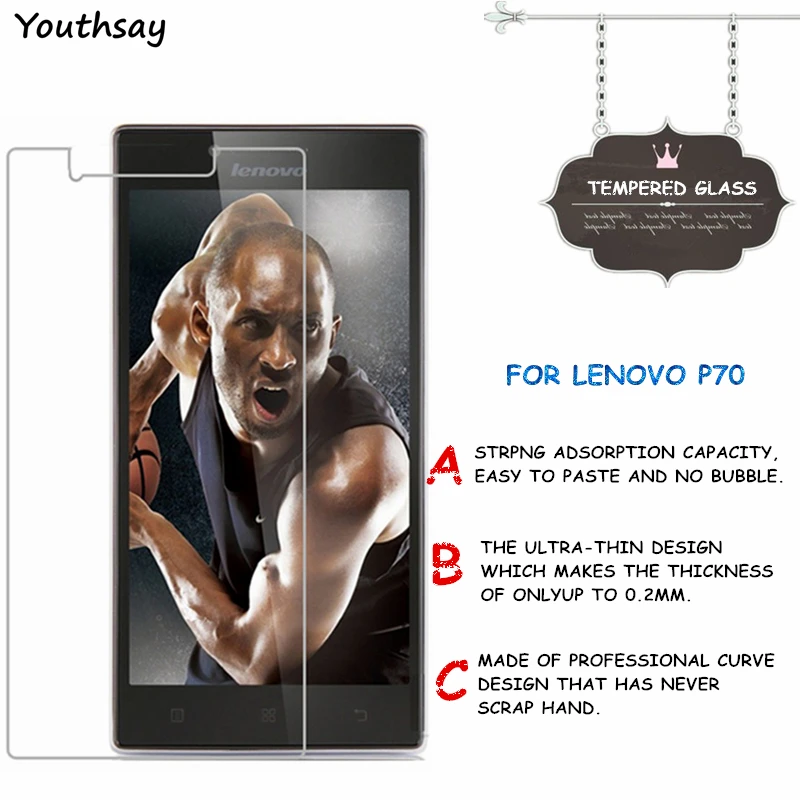 2 шт для стекла Lenovo P70 защита экрана закаленное стекло P 70 защитная пленка P70A Youthsay |