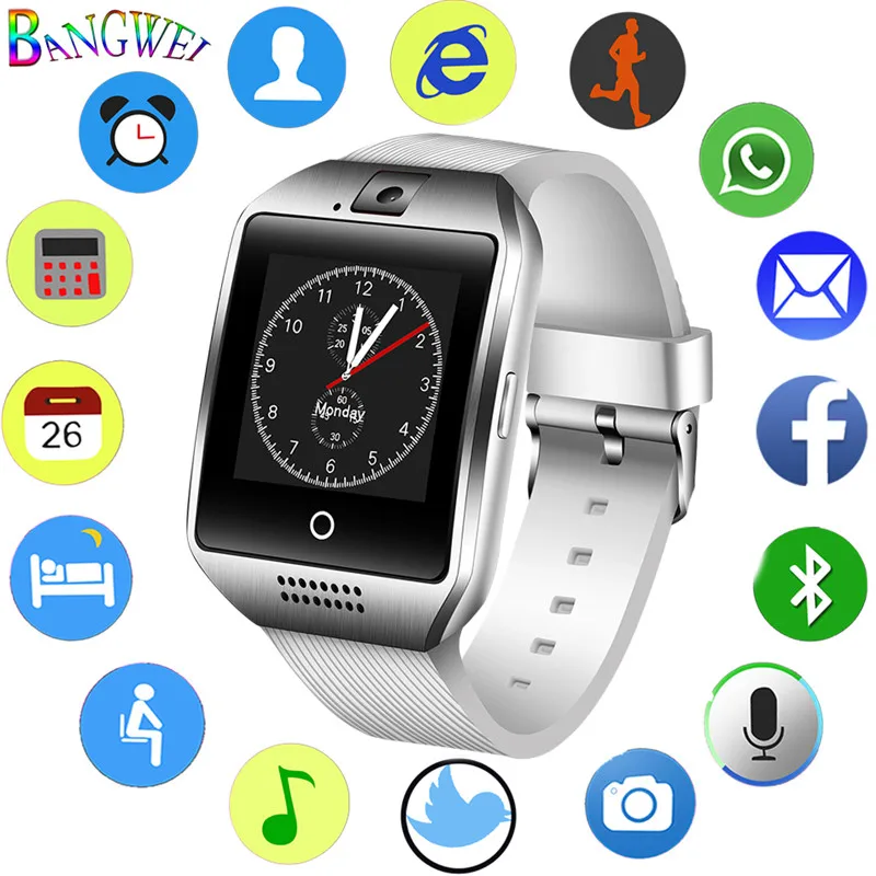 BANGWEI New Men Bluetooth Smart Watch Women Sport Pedometer Clock LED Large Screen Color Touch Screen Support TF SIM Card+BOX 
BANGWEI New Men Bluetooth Smart Watch Women Sport Pedometer Clock LED Large Screen Color Touch Screen Support TF SIM Card+BOX