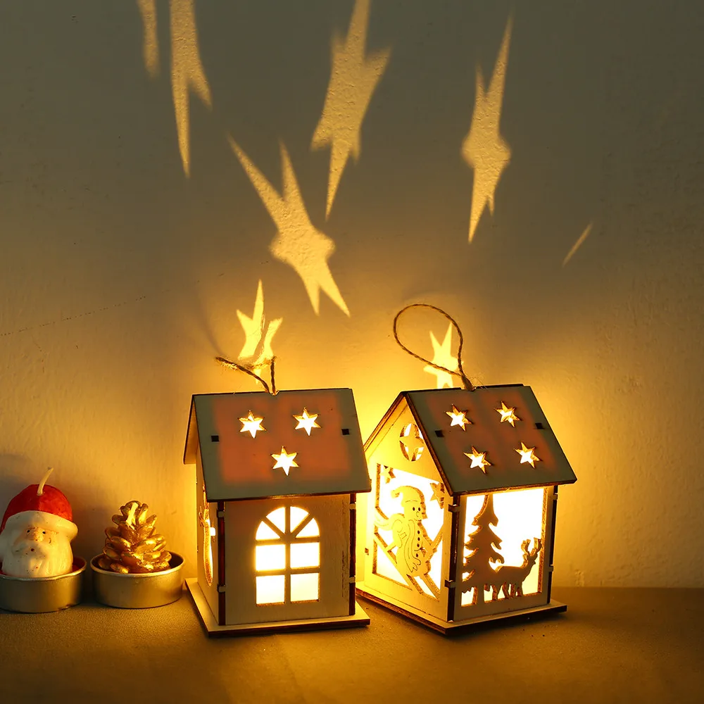 Christmas DIY Wooden Pendant Ornaments LED Light Wooden Dolls House Villa Christmas Ornaments Xmas Tree Hanging Decor House New
Christmas DIY Wooden Pendant Ornaments LED Light Wooden Dolls House Villa Christmas Ornaments Xmas Tree Hanging Decor House New