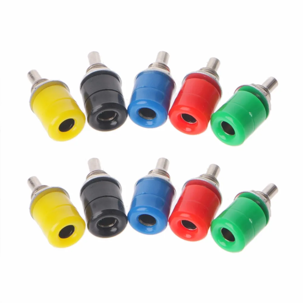 BGEKTOTH 10 Pcs 5 Color 4mm Female Banana Plug Socket Connector Binding Post Audio Terminal
BGEKTOTH 10 Pcs 5 Color 4mm Female Banana Plug Socket Connector Binding Post Audio Terminal