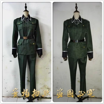 

Anime Axis Powers Hetalia/APH Germany Military Uniform Cosplay Costumes Full Set Halloween Party Role Play Custom-Make Any Size