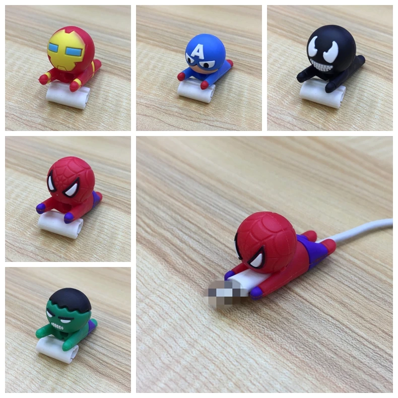 Marvel Avenger Cable Bite Cute Super Heroes Cable Bites For Iphone Protection Winder Phone Protector IPad Data Line Mobile Toys
Marvel Avenger Cable Bite Cute Super Heroes Cable Bites For Iphone Protection Winder Phone Protector IPad Data Line Mobile Toys