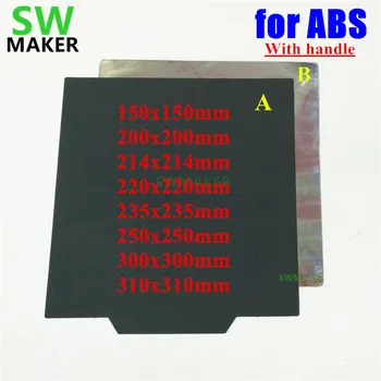 Update For ABS Magnetic Print Bed Tape with handle 150/200/220/235/250/300mm square Print Sticker Flex Plate 3D Printer parts 
Update For ABS Magnetic Print Bed Tape with handle 150/200/220/235/250/300mm square Print Sticker Flex Plate 3D Printer parts