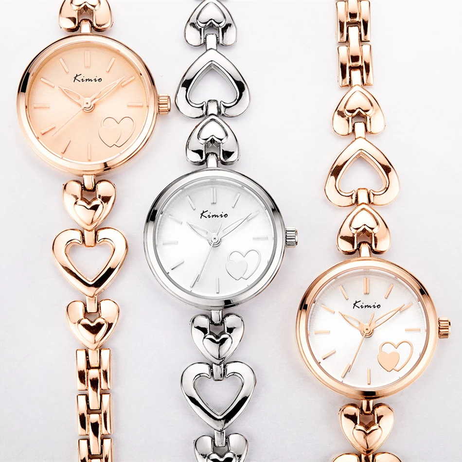 KIMIO Love Pattern Dial Heart Shape Rose Gold Bracelet Femme 2018 Watches For Women Fashion Skeleton Pointer Quartz Watch Women
KIMIO Love Pattern Dial Heart Shape Rose Gold Bracelet Femme 2018 Watches For Women Fashion Skeleton Pointer Quartz Watch Women