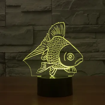 New Goldfish 3D Light Colorful Touch LED Visual Light Gift Atmosphere Decorative Table Lamp
New Goldfish 3D Light Colorful Touch LED Visual Light Gift Atmosphere Decorative Table Lamp