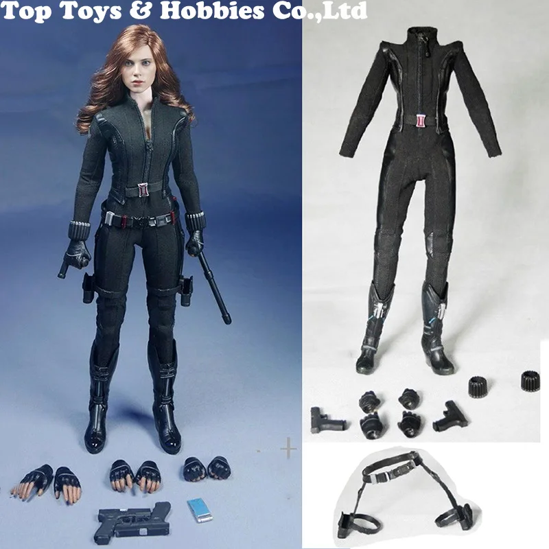SO-Toys SO-T01 1//6 Scarlett Johansson Black Widow Battle suit Clothes Set