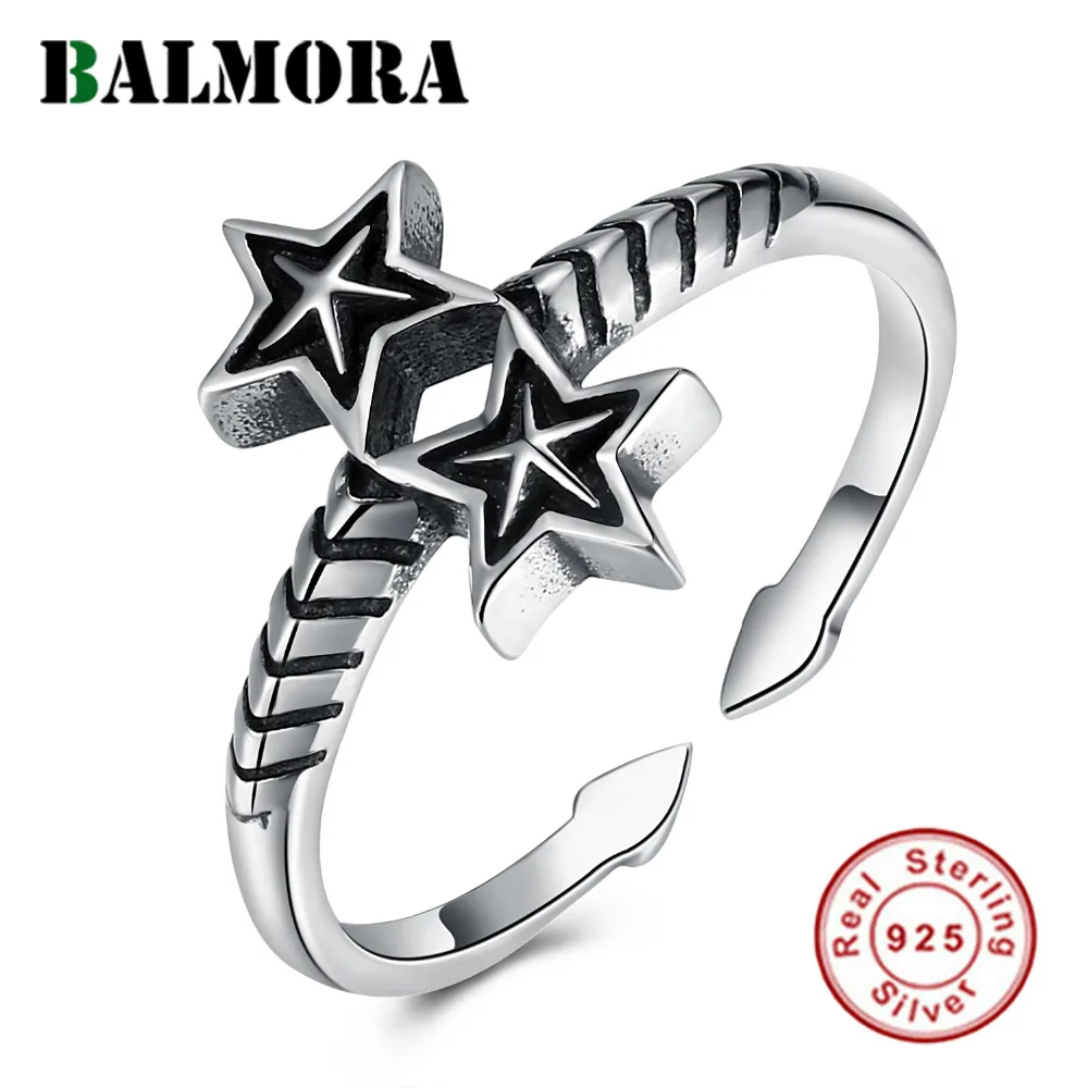 BALMORA 925 Sterling Silver Pentagram Open Rings for Women Men Gift Thai Silver Vintage Ring Fashion Jewelry Anillos SVR258
BALMORA 925 Sterling Silver Pentagram Open Rings for Women Men Gift Thai Silver Vintage Ring Fashion Jewelry Anillos SVR258