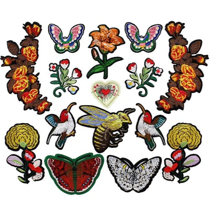 Iron On Embroidered Patches For Clothes Cartoon Badge Garment Appliques Motif Embroidery Flower Patches Sewing DIY Accessory
Iron On Embroidered Patches For Clothes Cartoon Badge Garment Appliques Motif Embroidery Flower Patches Sewing DIY Accessory