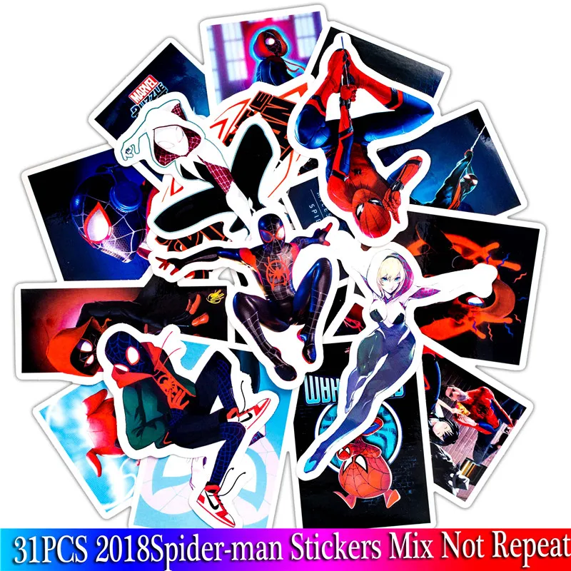 31PCS 2019 New Super Hero Stickers Pack Cartoon Anime Spider Man Sticker For Laptop Bicycle Phone Guitar Marvel Stickers Sets
31PCS 2019 New Super Hero Stickers Pack Cartoon Anime Spider Man Sticker For Laptop Bicycle Phone Guitar Marvel Stickers Sets