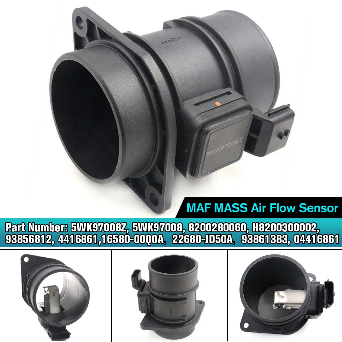 Mass Air Flow Maf Sensor Meter For Renault Megane Scenic for Vauxhall Vivaro Movano for For Nissan Interstar 5WK97008Z
Mass Air Flow Maf Sensor Meter For Renault Megane Scenic for Vauxhall Vivaro Movano for For Nissan Interstar 5WK97008Z