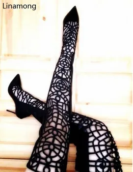 Hot selling fashion brand designer gladiator over the knee boots sexy thigh high boots cut-outs fall women's shoes
Hot selling fashion brand designer gladiator over the knee boots sexy thigh high boots cut-outs fall women's shoes