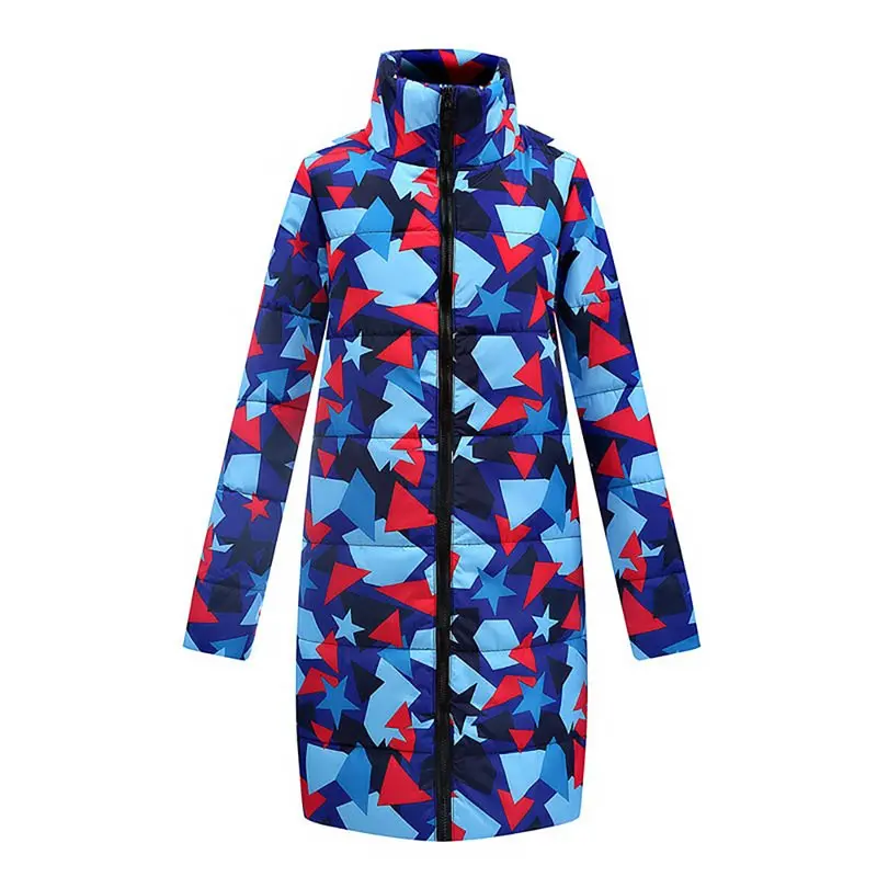 Sisjuly Winter 2019 Casual Warm Cotton Padded Jacket Blue Women Parkas Slim Thick Turtleneck Star Zipper Print Female Long Coats
Sisjuly Winter 2019 Casual Warm Cotton Padded Jacket Blue Women Parkas Slim Thick Turtleneck Star Zipper Print Female Long Coats