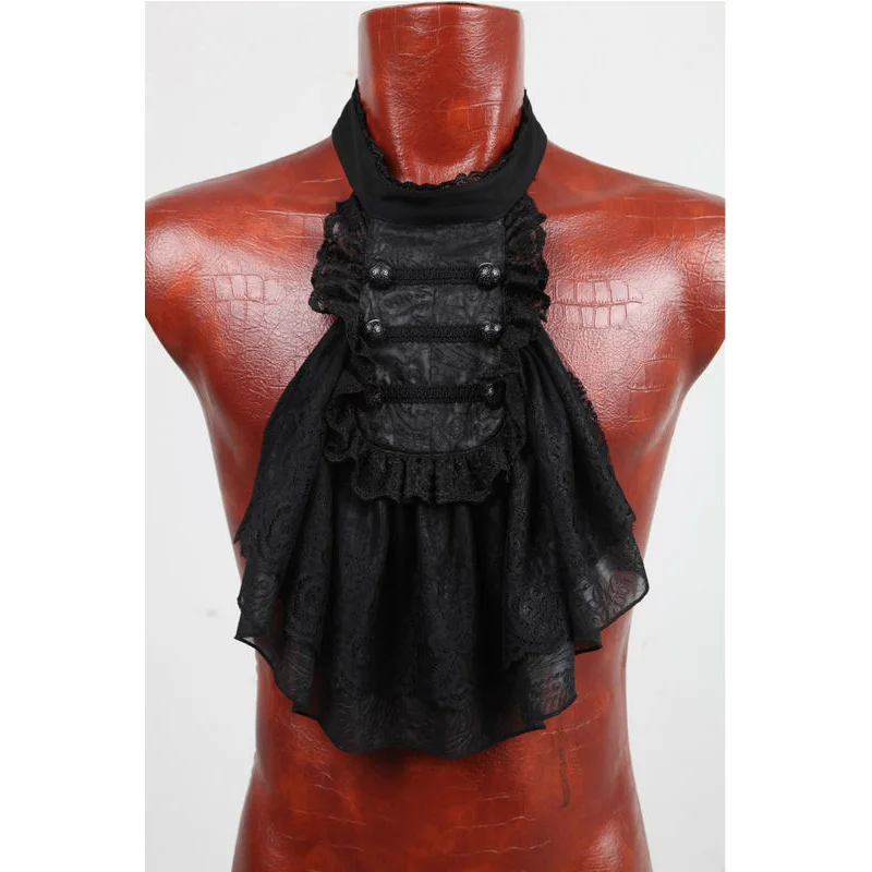 PUNK RAVE Fashion Steampunk Victorian Men's Ties Gothic Black White Lace Detachable Collar Formal Party Clothes Accessories
PUNK RAVE Fashion Steampunk Victorian Men's Ties Gothic Black White Lace Detachable Collar Formal Party Clothes Accessories