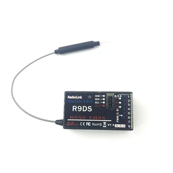 RadioLink R9DS 2.4G 9CH DSSS Receiver for RadioLink AT9 AT10 Transmitter RC Helicopter Multirotor Support S-BUS
RadioLink R9DS 2.4G 9CH DSSS Receiver for RadioLink AT9 AT10 Transmitter RC Helicopter Multirotor Support S-BUS