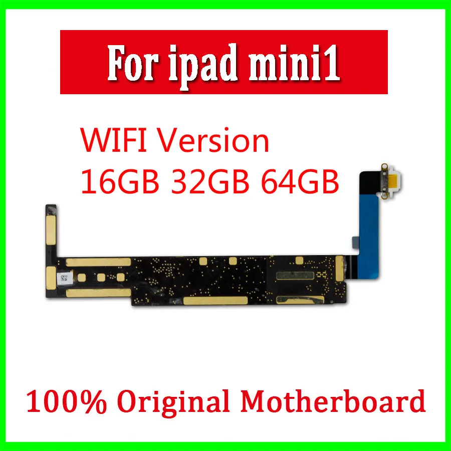 Motherboard For iPad Mini 1 WIFI Version For iPad Mini 1 Logic Board Original Unlocked Mainboard With Chips Good Working
Motherboard For iPad Mini 1 WIFI Version For iPad Mini 1 Logic Board Original Unlocked Mainboard With Chips Good Working