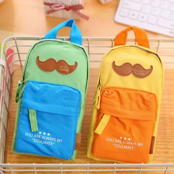 Coloffice 1PC Creative Pencil Bag Mustache Backpack Shape Canvas Pencil Case Stationery Storage Gift for Student School Supplies
Coloffice 1PC Creative Pencil Bag Mustache Backpack Shape Canvas Pencil Case Stationery Storage Gift for Student School Supplies