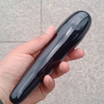 DHXYZB 17cm large natural obsidian stone crystal quartz wave massage wand goddess yoni pleasure reiki healing wand for her gift
DHXYZB 17cm large natural obsidian stone crystal quartz wave massage wand goddess yoni pleasure reiki healing wand for her gift